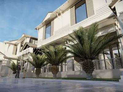 Master plan of housing apartments 3d model 3D model