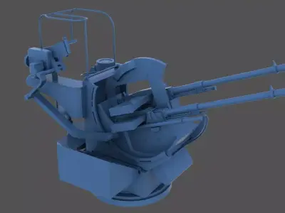 Breda 20-65 twin - Personal license - 1-72 scale 3D print model