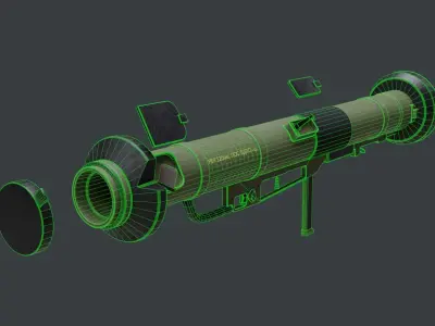 M90 Strsljen Rocket Launcher 3D model