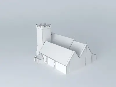 Eco Rail Church Dummy Old Steam Days Free 3D model