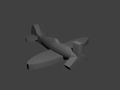 British Supermarine Spitfire Fighter Aircraft Free 3D print model