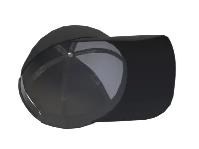 Baseball Hat Low Poly PBR Realistic Low-poly 3D model