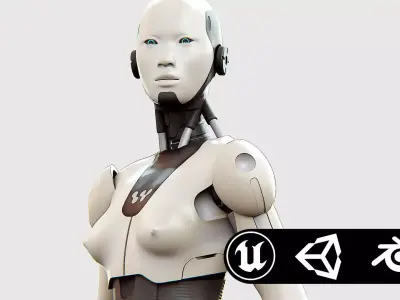 HUMANOID M-3200 Rigged for Unreal Engine - Unity - MIXAMO  3D model