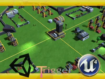 Pack Sci-fi X Free low-poly 3D model