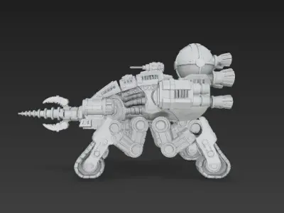 3D Printable Iron Spider Piercer Mechanized Tank 3D model