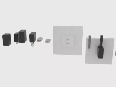 USB Part Pack Low-poly 3D model
