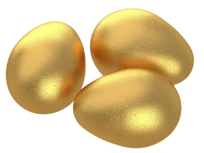 Eggs Gold 3D model