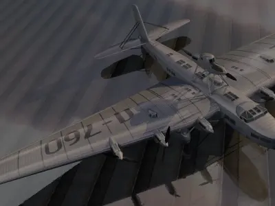 Tupolev ANT-20 Maxim Gorky 3D model