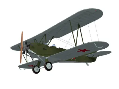 Polikarpov Po-2 3D model