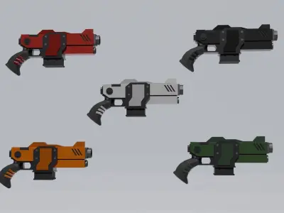 Warhammer 40k Autopistol Reaper Low-poly 3D model