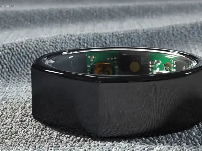 Oura Ring Black 3D model