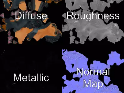 Spiky Dinosaur model pack Low-poly 3D model