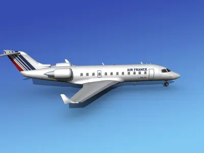Canadair CRJ200 Brit Air 3D model