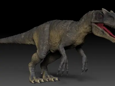 Dinosaur Allosaurus Sculpt Project 3D model