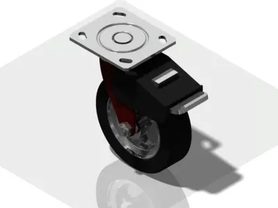 Rodzio Giratrio Caster Wheel Free 3D model