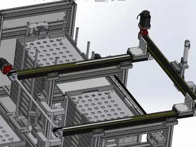 Stacking machine Low-poly 3D model