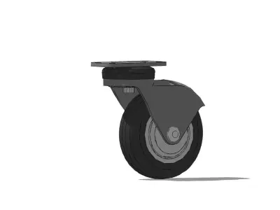 AIR PLANE TYRE Low-poly 3D model