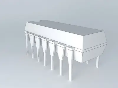 IC DIL 14 Free 3D model