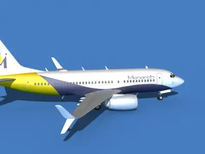 Boeing 737 MAX 7 Monarch 3D model