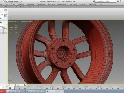 Lada Niva Urban Rim Low-poly 3D model