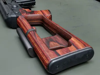 SVD rifle Low-poly 3D model