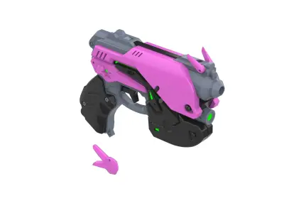 DVa Blaster - Overwatch - Commercial - Printable - STL 3D print model