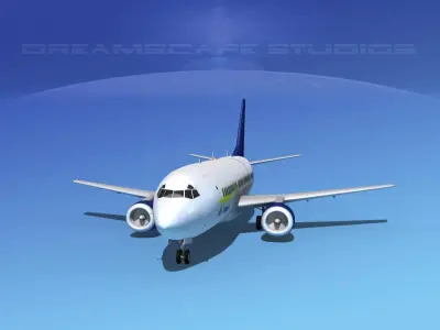 Boeing 737-300 Astraeus Airlines 3D model