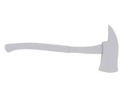 Fire Axe 1 Low-poly 3D model