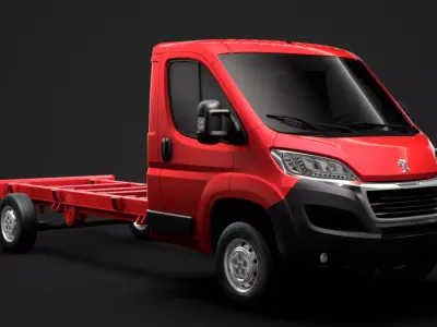 Peugeot Boxer Manager Chassis Truck Single Cab 4300WB 2020 3D model