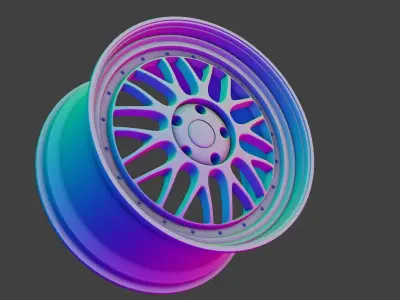 AMAZE II R-SPEC Car Rim 3D Model Free 3D model