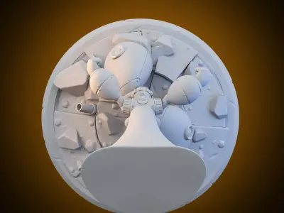 HERO LANDING POSE 3D print model