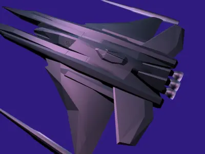 starfighter AFX-6502  Free low-poly 3D model