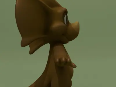 Cartoon Triceratops 2 colours 3D model