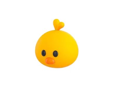 Prop129 Chick Head 3D model
