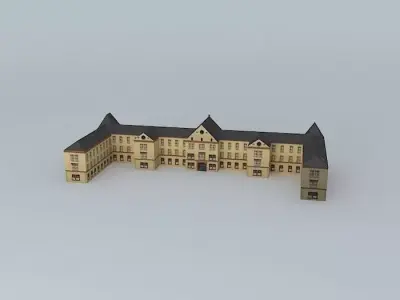 Old barracks at Sisak Free 3D model