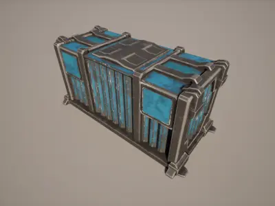 Cargo Container Low-poly 3D model