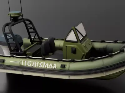 US Navy RHIB 11m  Military RIB 3D print model