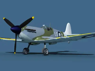 Supermarine Spitfire Mk5C V08 RAAF 3D model
