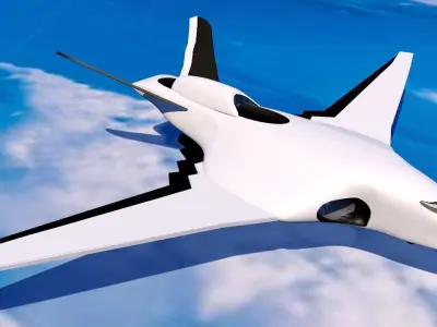 plane Future Russian Special Purpose Aircraft PAK TA 3D model