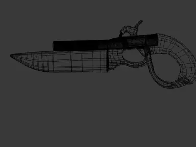 Knife Gun Repro 3D model