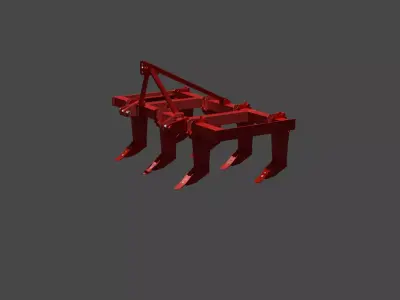 7 Tine Chisel 3D model