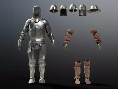 SOLDIER Medieval Knight 3D model