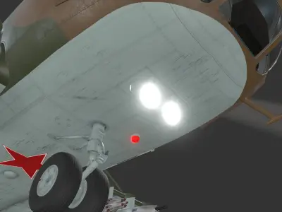 Mi-8MT Russian Air Force Animated Low-poly 3D model