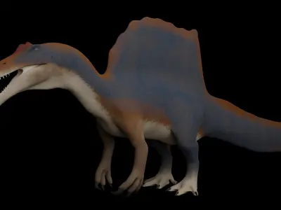 Spinosaurus aegyptiacus Low-poly 3D model