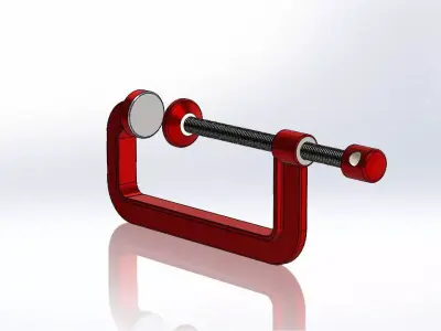 handcuff metal handle 3D model