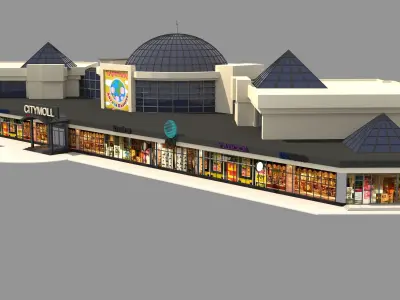 Mall Shopping Center Retail Store 3D model