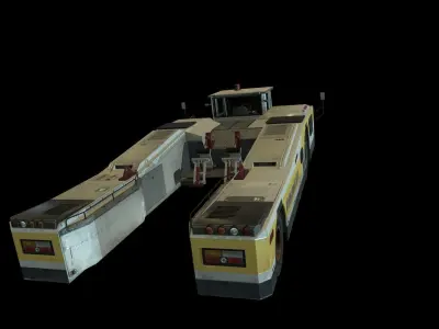 Airplane Pushback Tug Low-poly 3D model