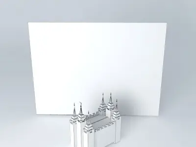 LDS, Temple Salt Lake Templo Mormon, 4th operating temple, at... Free 3D model