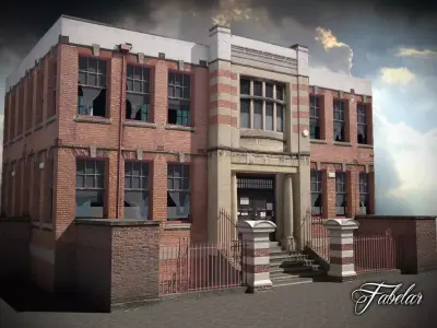 Building 03 Low-poly 3D model