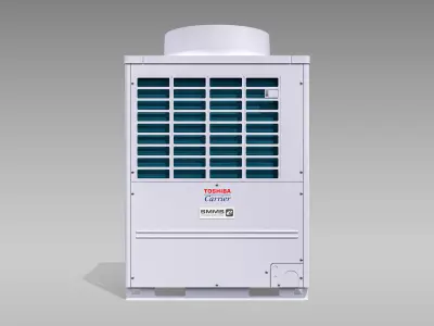 14hp Toshiba Carrier VRF Heat Recovery Outdoor Unit Low-poly 3D model